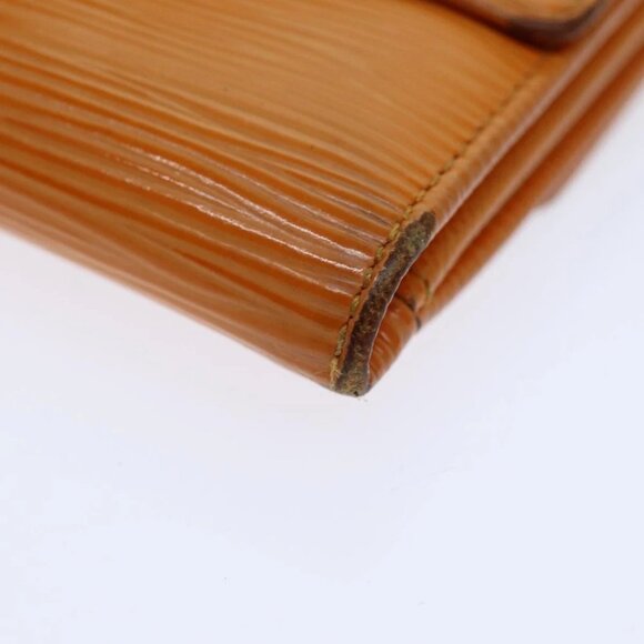 LOUIS VUITTON Epi Portefeuille Elise Wallet Orange Mandarin M6348H LV Auth 82176 - Picture 8 of 15